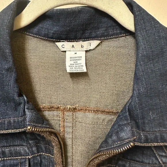CAbi Blue Jean Jacket with Fringe Detail - Picture 9 of 13